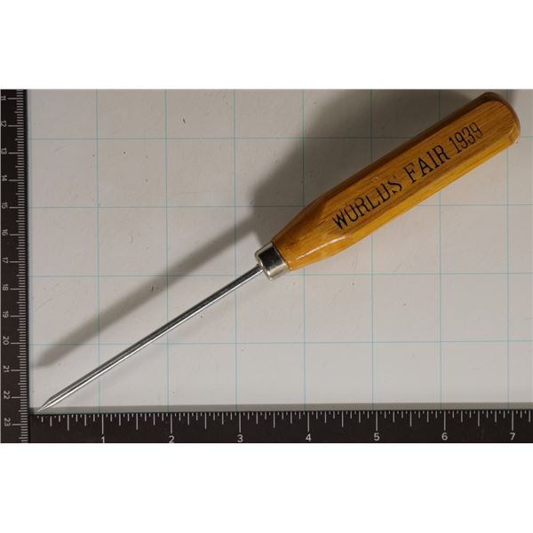 1939 SAN FRANCISCO WORLDS FAIR ICE PICK LOOKS NEW