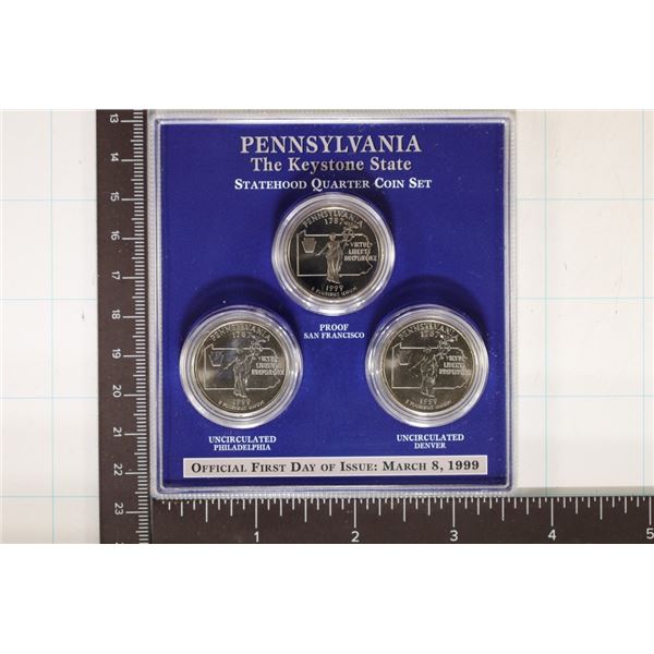 1999-P/D/S US STATE QUARTER SET IN HARD PLASTIC