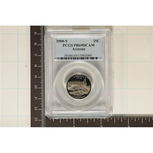 2008-S ARIZONA QUARTER PCGS PR69 DCAM