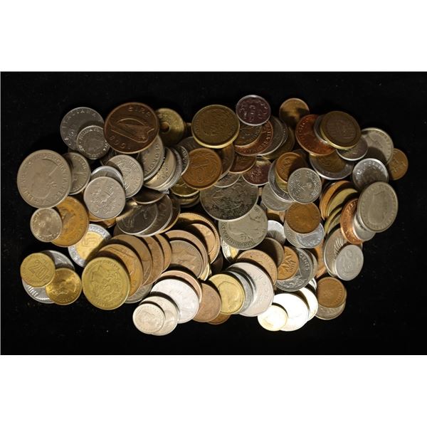 APPROX. 32 OUNCES OF ASSORTED FOREIGN COINS: