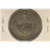 Image 2 : 1984 CUBA 1 PESO BRILLIANT UNC EL MORRO LA HABANA