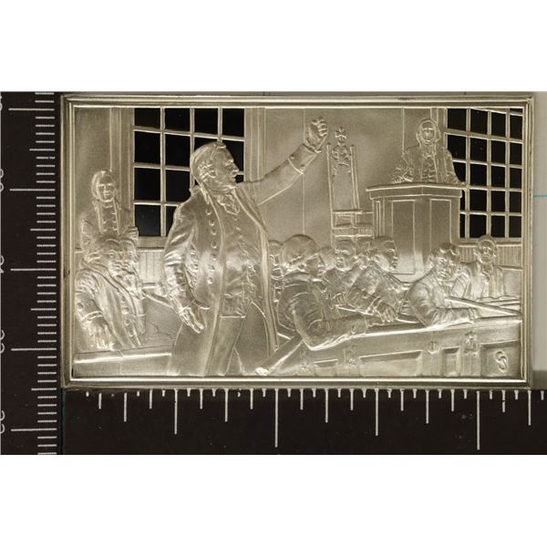 2.04 OZ. PF STERLING SILVER INGOT BICENTENNIAL