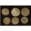 Image 2 : 6 SILVER DIME SIZED OTTOMAN EMPIRE PARA COINS: