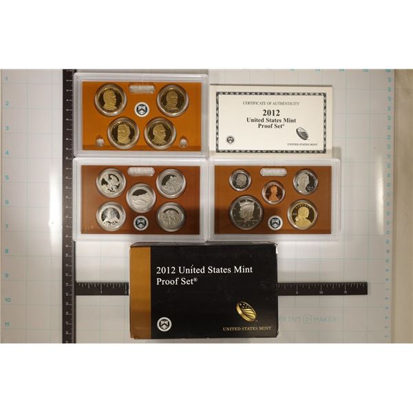 KEY DATE 2012 US PROOF SET (WITH BOX) WITH CERT.