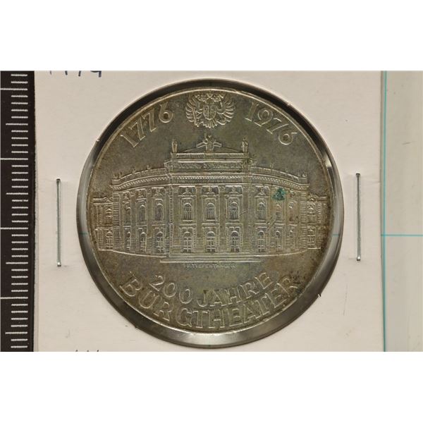 1976 AUSTRIA SILVER 100 SHILLING .4938 OZ. ASW