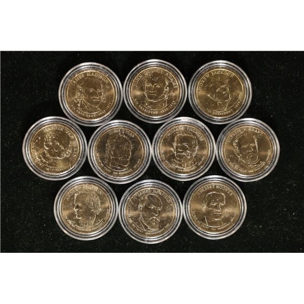 10-PRESIDENTIAL DOLLARS BRILLIANT UNC: 2007-2014