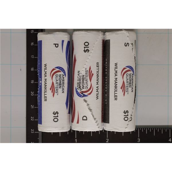 2022-P/D/S SOLID DATE $10 ROLLS OF UNC AMERICAN