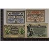 Image 1 : 4 GERMAN CRISP UNC NOTGELDS: 1917-TEN PFENNING,