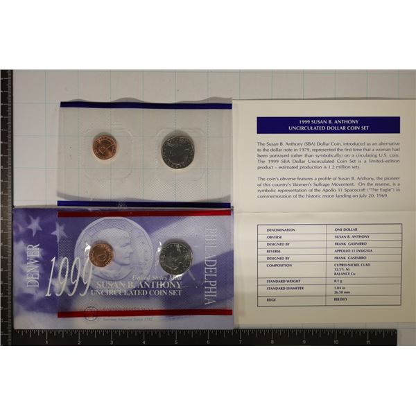 1999-P & D SBA DOLLAR SOUVENIR SET