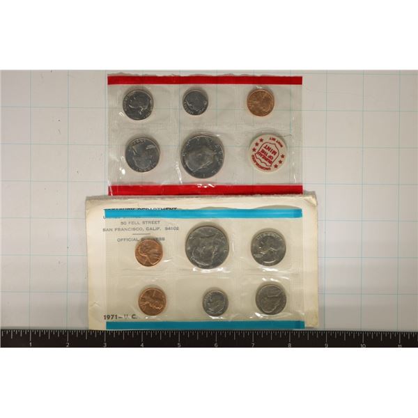 1971 US MINT SET (UNC) P/D/S (WITH ENVELOPE)
