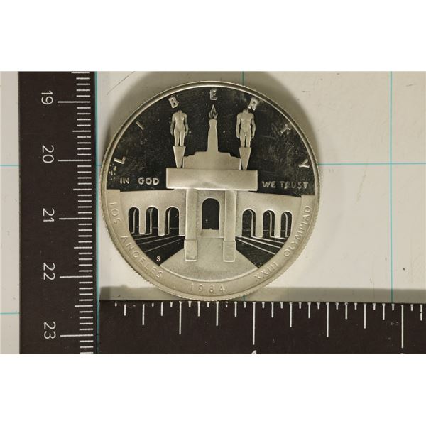 1984-S US PF SILVER DOLLAR LOS ANGELES OLYMPIAD