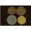 Image 1 : 4 GERMAN PFENNING COINS WITH SWASTIKAS 1939-A ONE