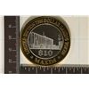 Image 1 : CASINO $10 SILVER TOKEN (UNC) MAXIM HOTEL CASINO