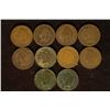 Image 1 : 10 ASSORTED INDIAN HEAD CENTS: 1887-1901