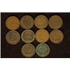 Image 2 : 10 ASSORTED INDIAN HEAD CENTS: 1887-1901