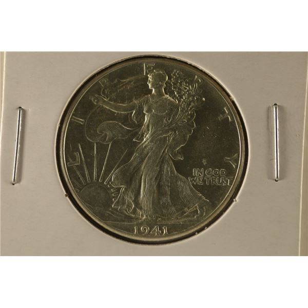 1941 SILVER WALKING LIBERTY HALF DOLLAR AU