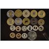 Image 1 : 20 ASSORTED METAL TRANSPORTATION TOKENS: