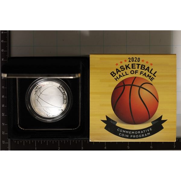 2020-P PROOF US 99.9% SILVER BASKETBALL HALL OF