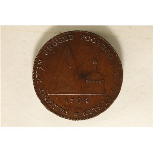 1794 CONDER TOKEN. THEY R MOSTLY 18TH CENTURY