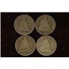 1876, 87, 88 & 1890-S SILVER SEATED LIBERTY DIMES