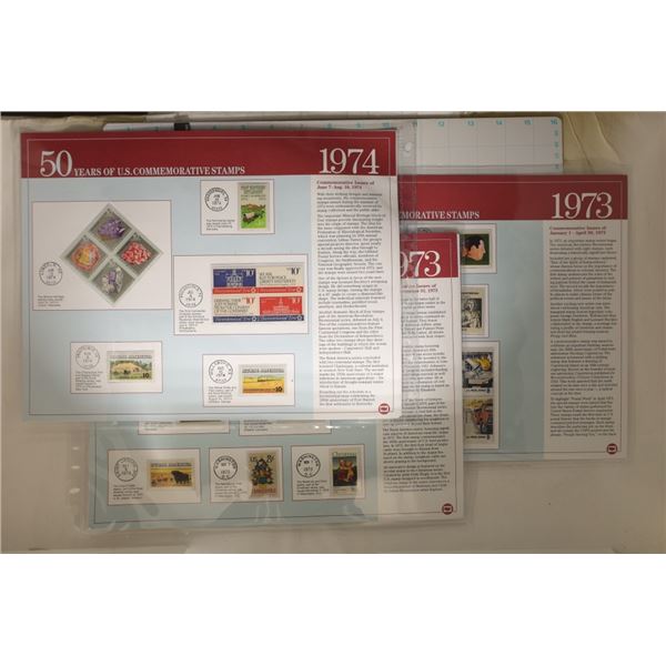 6 PAGES OF STAMP BLOCKS AND SINGLES ALL