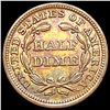 Image 2 : 1853 No Arrows Seated Liberty Half Dime CHOICE AU