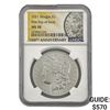 Image 1 : 2021 Morgan Silver Dollar W/Box NGC MS70 1st Day of Issue