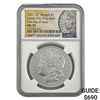 Image 1 : 2021-CC Privy Mark Mogan Silver Dollar W/Box NGC MS70 1st Day of Issue