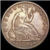 Image 1 : 1853 Arrow Seated Liberty Half Dollar LIGHTLY CIRCULATED
