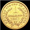 Image 2 : 1853 Rare Gold Dollar CLOSELY UNCIRCULATED