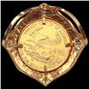 Image 2 : 2003 US 1/10oz Gold Eagle in 14K Bezel HIGH GRADE