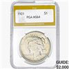 Image 1 : 1921 Silver Peace Dollar PGA MS64