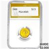 Image 1 : 1900 $2.50 Gold Quarter Eagle PGA MS65