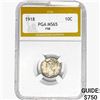 Image 1 : 1918 Mercury Silver Dime PGA MS65 FSB