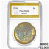 Image 1 : 1885 Morgan Silver Dollar PGA MS66 MONSTER