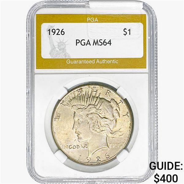 1926 Silver Peace Dollar PGA MS64