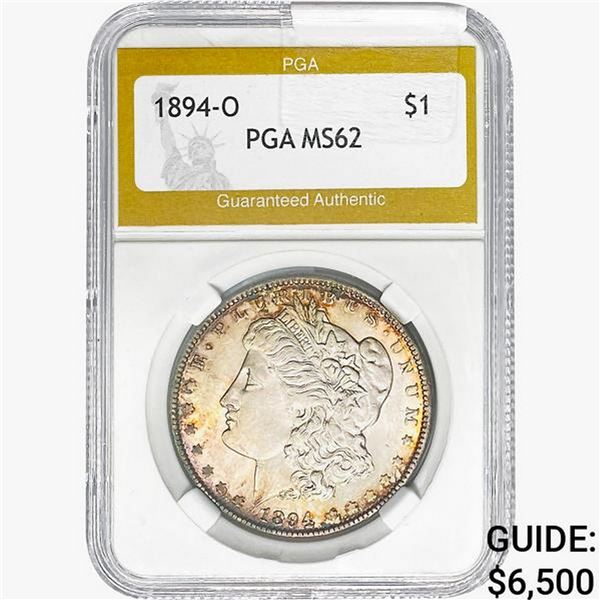 1894-O Morgan Silver Dollar PGA MS62