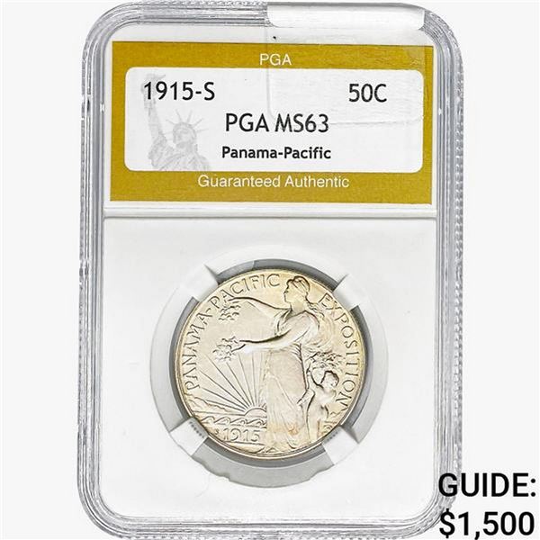 1915-S Panama-Pacific Half Dollar PGA MS63