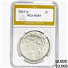 Image 1 : 1927-D Silver Peace Dollar PGA MS64