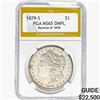 Image 1 : 1879-S REV 78 Morgan Silver Dollar PGA MS65 DMPL