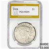 Image 1 : 1928 Silver Peace Dollar PGA MS64