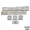 Image 1 : 13 Varied 1g Silver Bars [13 Bars]