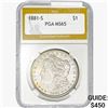 Image 1 : 1881-S Morgan Silver Dollar PGA MS65