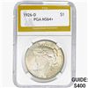 Image 1 : 1926-D Silver Peace Dollar PGA MS64+