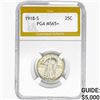 Image 1 : 1918-S Standing Liberty Quarter PGA MS65+