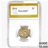 Image 1 : 1915 Buffalo Nickel PGA MS67