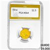 Image 1 : 1914 $2.50 Gold Quarter Eagle PGA MS64