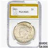 Image 1 : 1921 Silver Peace Dollar PGA MS65