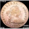 Image 1 : 1799/8 Draped Bust Dollar NEARLY UNCIRCULATED
