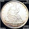 Image 1 : 1839 No Drapery Seated Liberty Half Dollar UNC+